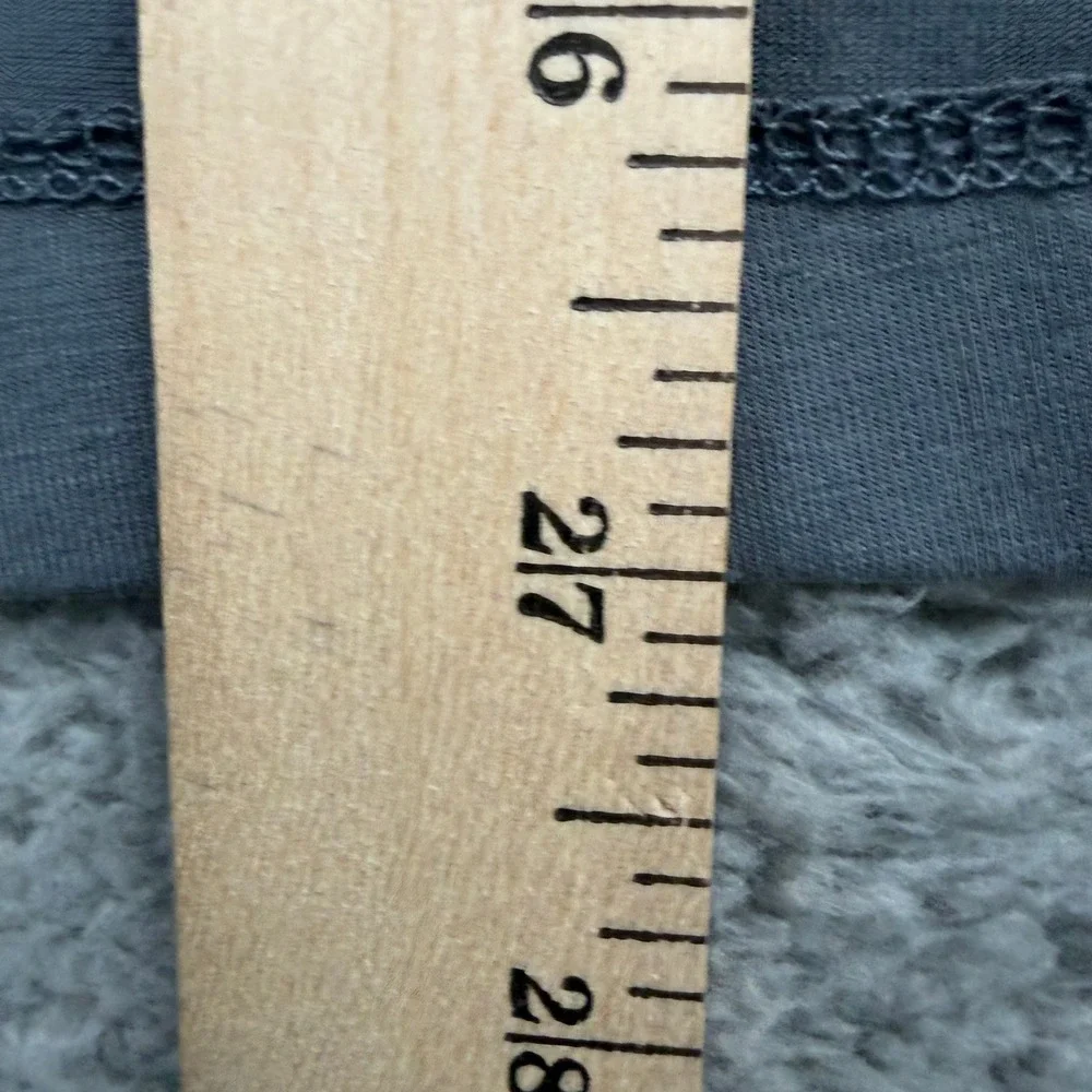 Cuts Clothing Henley Shirt M Gray Audience Curve-Hem Premium Long Sleeve Stretch